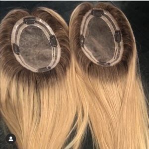 Human hair topper